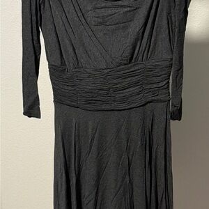 Nue by Shani Charcoal Long Sleeve Dress